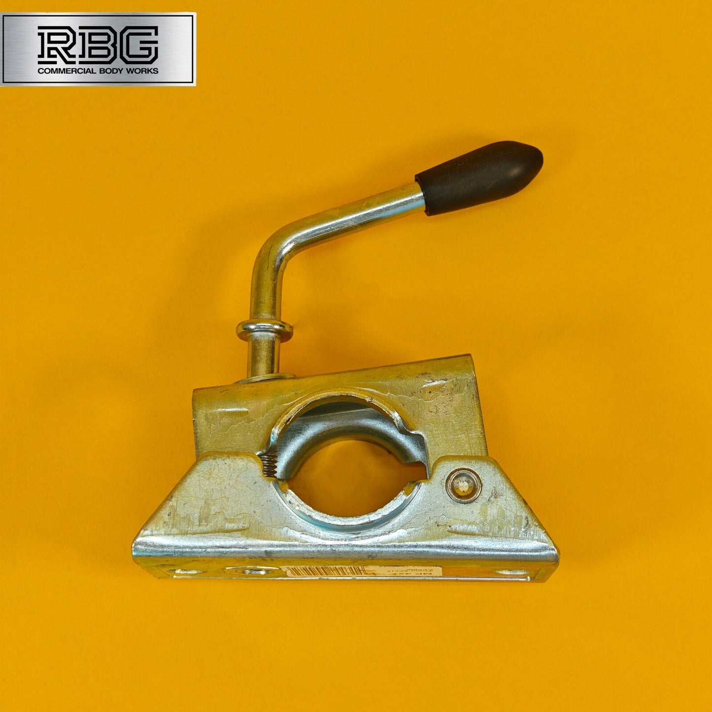 Jockey Wheel Clamp 42mm For Trailer Split Clamp Bracket Prop Stand Zinc Plated