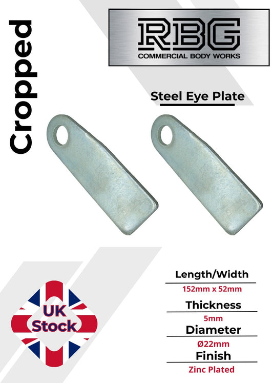 2x Tail Gate Fixing Eye Plates Zinc Plated Weld On For Antiluce Drop Pins Truck
