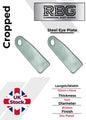 2x Tail Gate Fixing Eye Plates Zinc Plated Weld On For Antiluce Drop Pins Truck