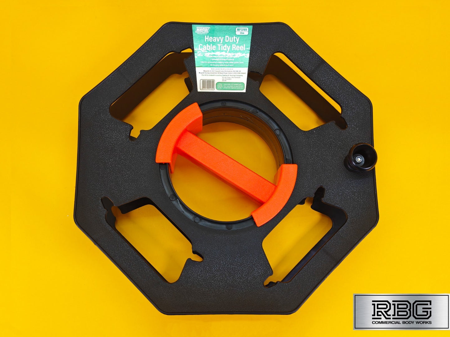 Cable Tidy Reel for 25m Cable Wire Hook Up Mains Lead Caravan Motorhome Camper