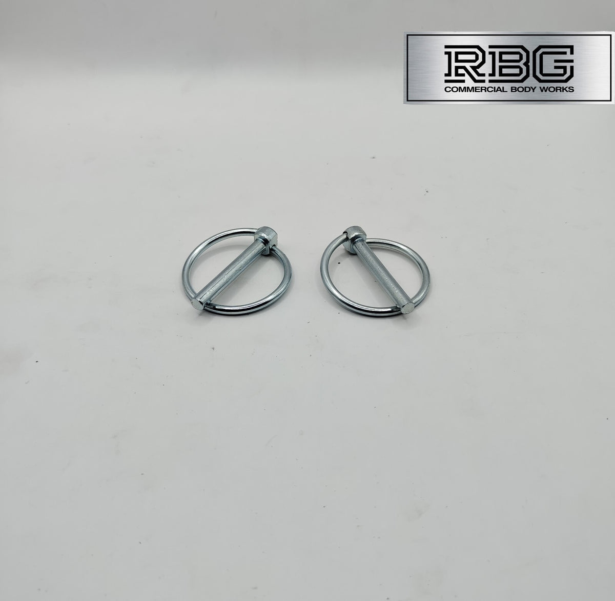 2x Lynch Pins Ø6 x 45mm Zinc Plated Steel Linch Pins Trailer, Tractor, Truck
