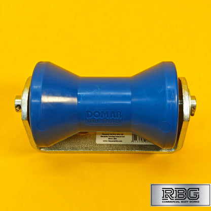 Keel Roller + Bracket 16mm Bore 128mm Width for Boat Trailers Non-Mark Domar UK