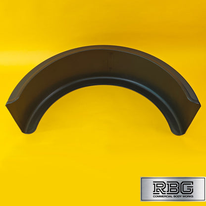 Single Wheel Mudguard Round Plastic 840x270mm Black Mud Flap Domar Truck Italy