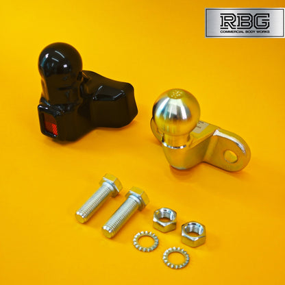 Tow Ball + Cover PVC With Reflector 50mm Tow Hitch Gold E Approved Caravan UK