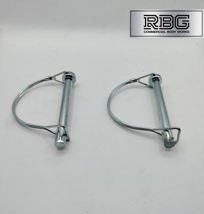 2x D Lock Pins 11X100MM Wire Shaft Clip Lynch Linch Trailer Tractor Taw Locking