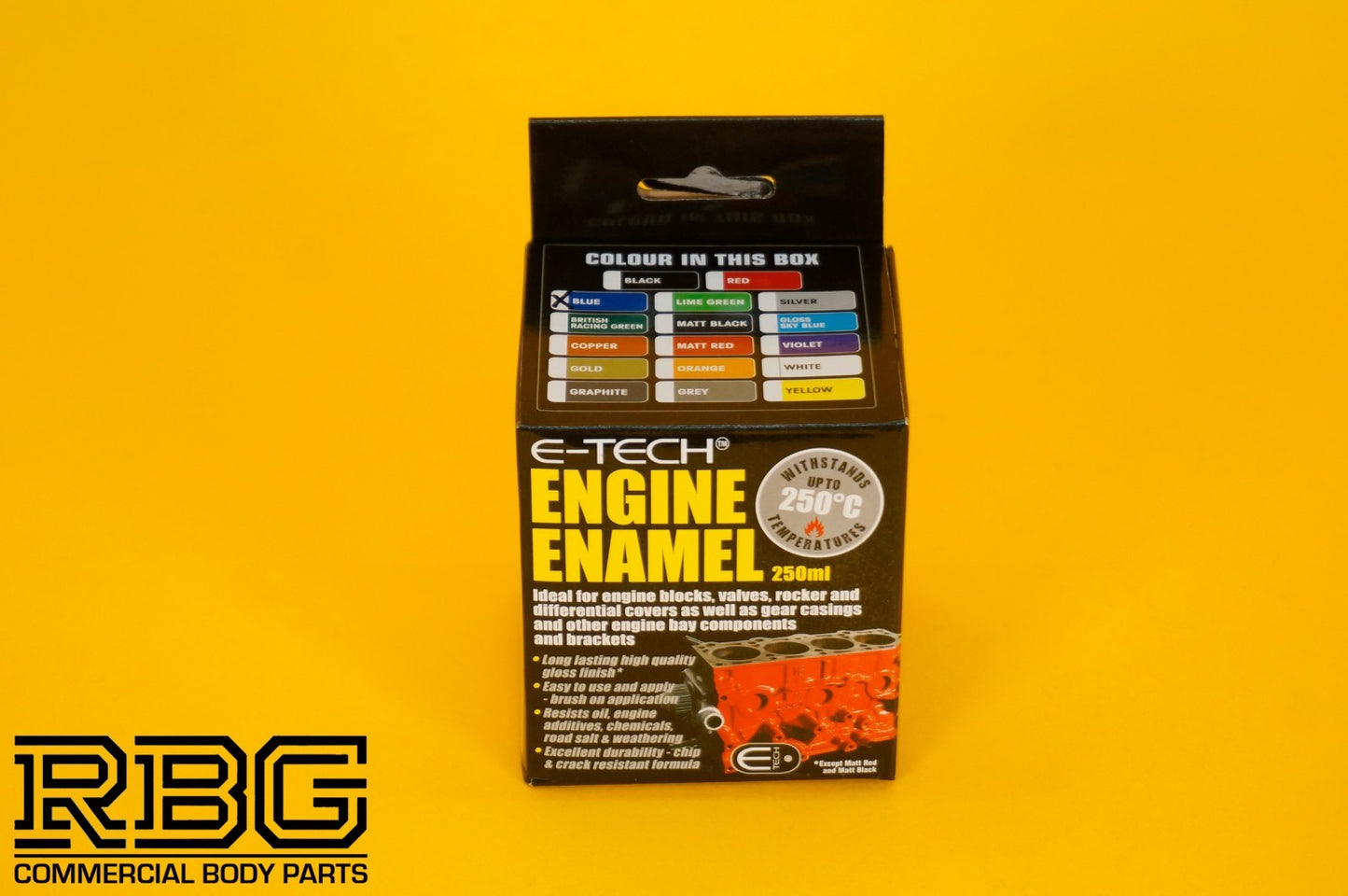 Engine Enamel BLUE Paint Gloss E-TECH 150ml Heat Resistant Car Vehicle Motorbike