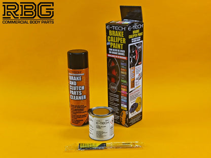 Brake Caliper Paint Kit YELLOW Paint + Cleaner + Brush E-TECH For Car Vehicle UK