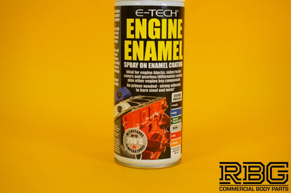 Engine Enamel Spray RED Coating 400ml E-TECH Heat Resistant Paint Car Vehicle