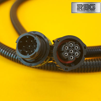 Rear Light Wiring Harness Connector Plug 6/7 Pin F/M Twist Lock 2m Cable UK
