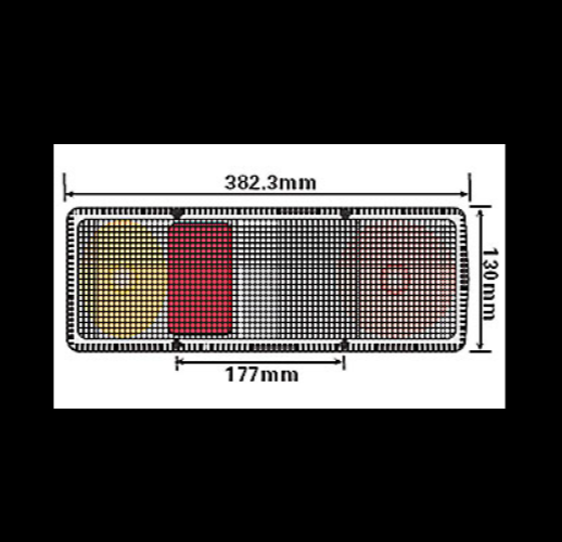 Caravan Lamp Britax 9300 Wrap Around Rear Light For Caravan Swift Abbey 12V UK