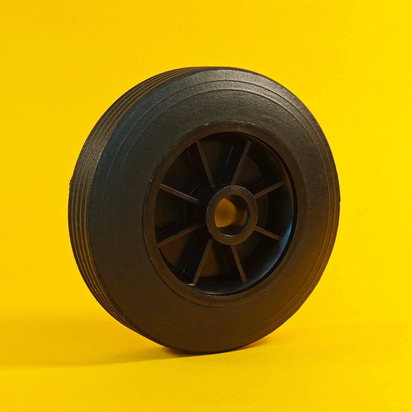 Plastic Spare Wheel for Jockey Wheels Black for Trailer Rubber Tyre 155mm UK