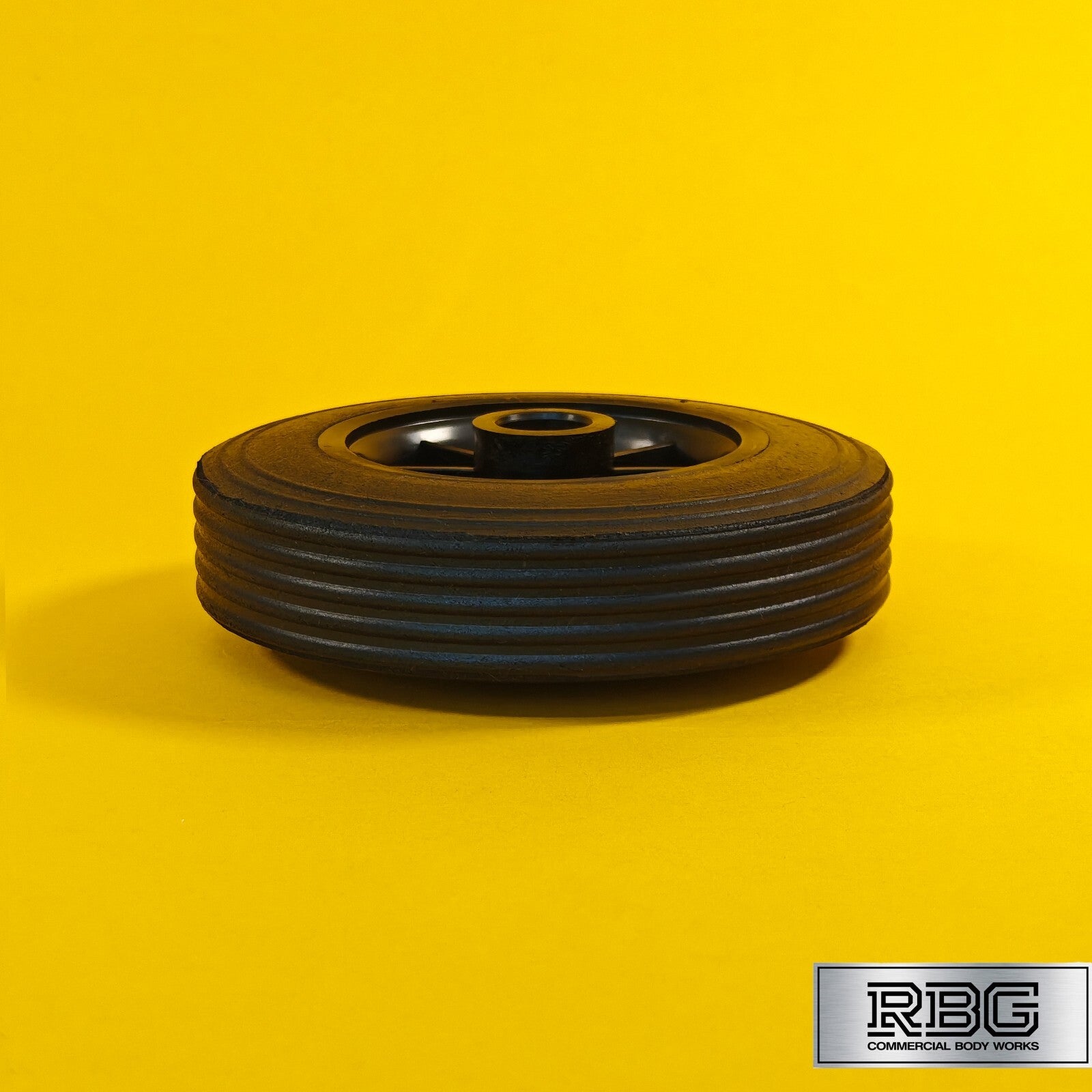Plastic Spare Wheel for Jockey Wheels Black for Trailer Rubber Tyre 155mm UK