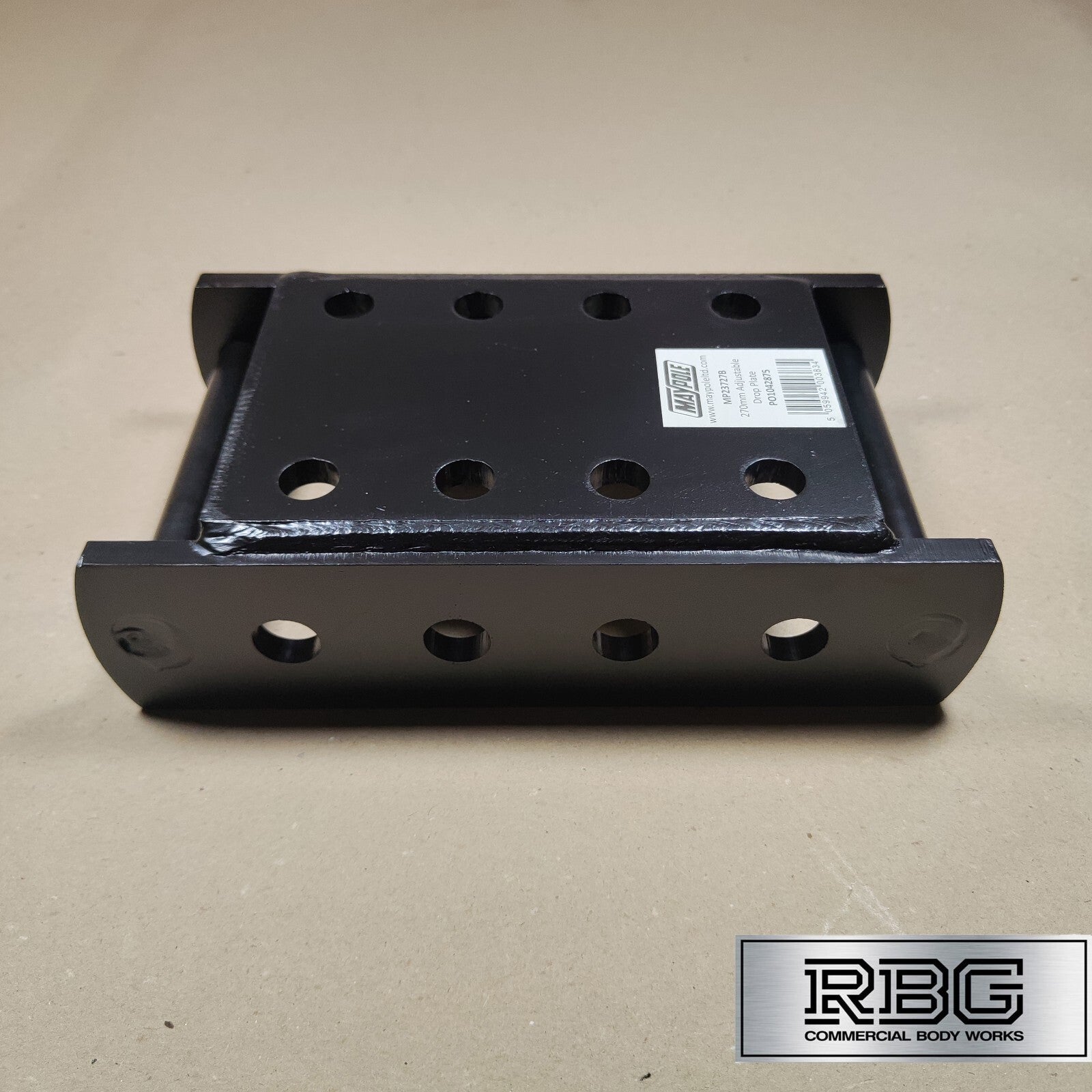 Towbar Slider Drop Plate Height Adjustable Coupling for Flange 3500kg by Maypole