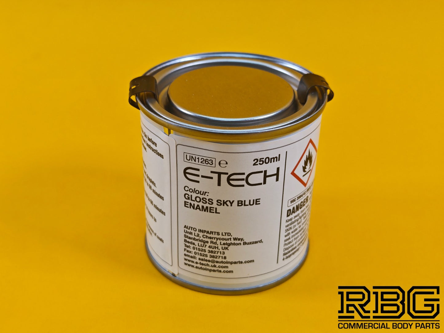 Brake Caliper Paint Kit GLOSS SKY BLUE Paint + Cleaner + Brush E-TECH UK