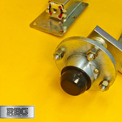 Suspension Unit & Hub PAIR 350kg Zinc Plated With 4 Studs On 4" PCD for Trailers
