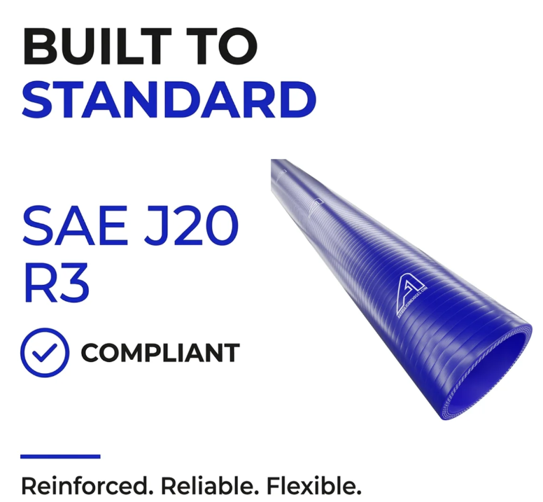 Straight Reinforced Silicone Hose Coolant Water Boost Pipes 1m VARIOUS DIAMETERS
