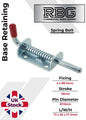 Spring Loaded Retaining Shoot Bolts - Gate Door Catch Stable Horse Box Trailer