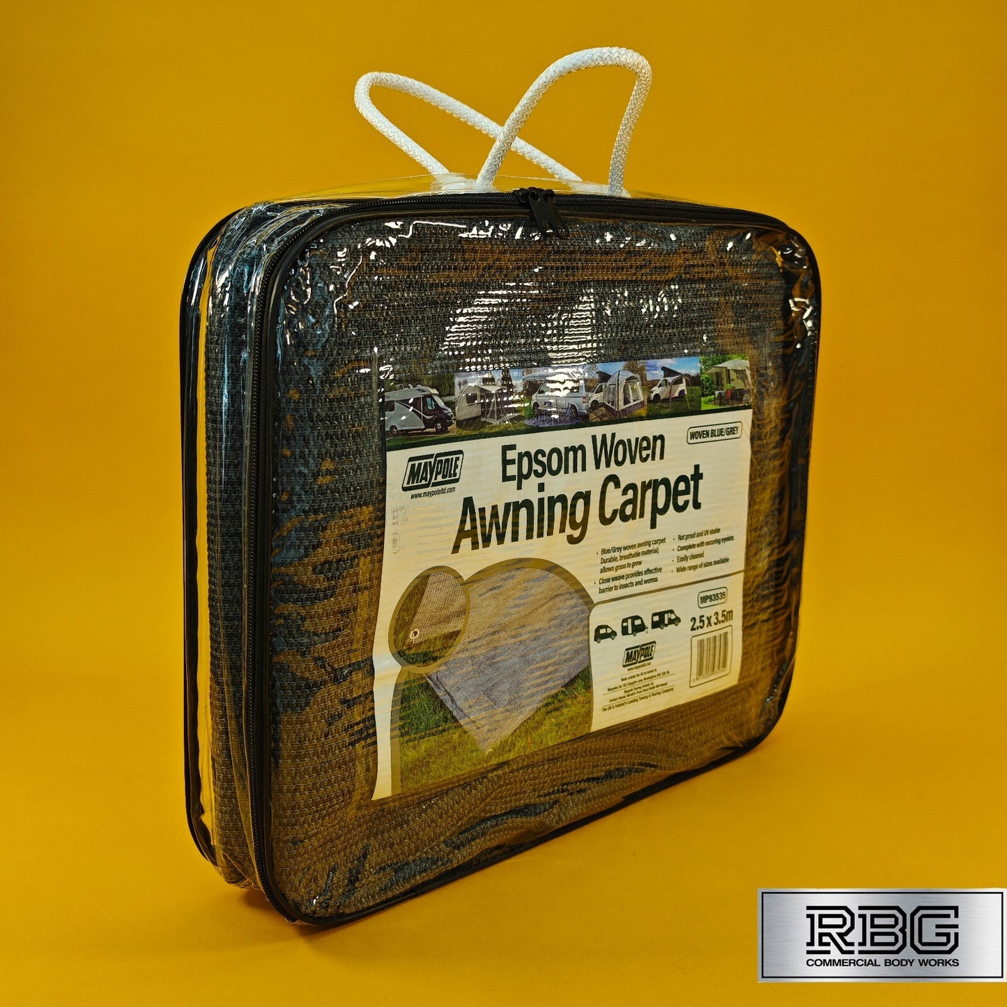 Awning Carpet Breathable Woven For Tent Caravan Campervan Camping 2.5m x 3.5m UK
