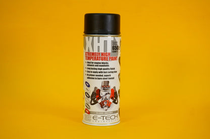Extremely High Temperature Paint BLACK 400ml E-TECH XHT for Car Engine Exhaust