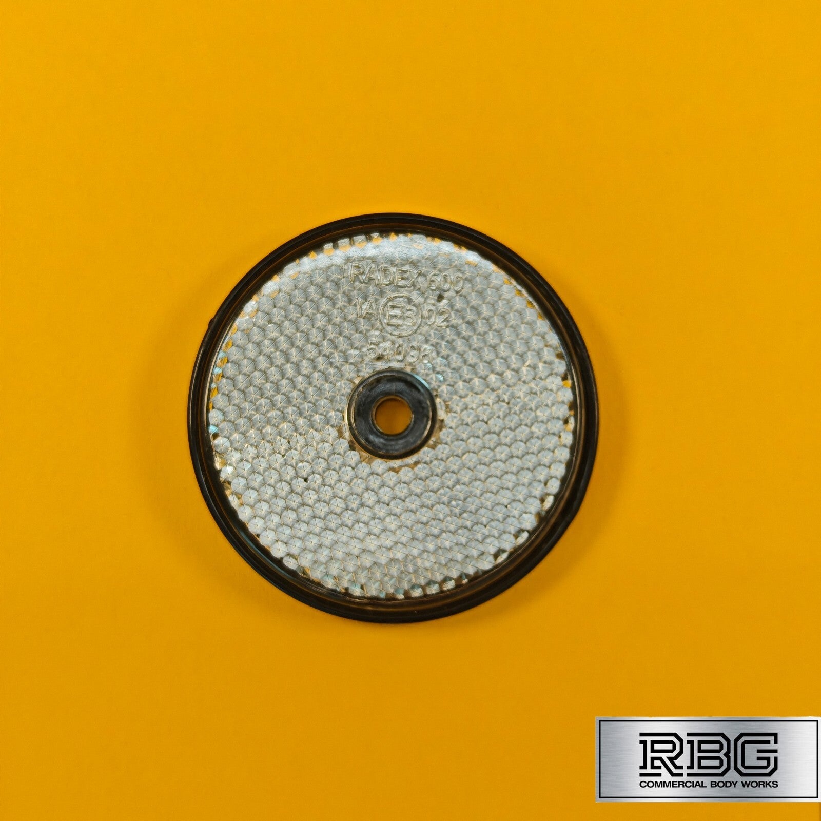 Clear Round Reflector Radex White 60mm for Trailer Caravan Horsebox Lighting UK