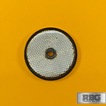 Clear Round Reflector Radex White 60mm for Trailer Caravan Horsebox Lighting UK