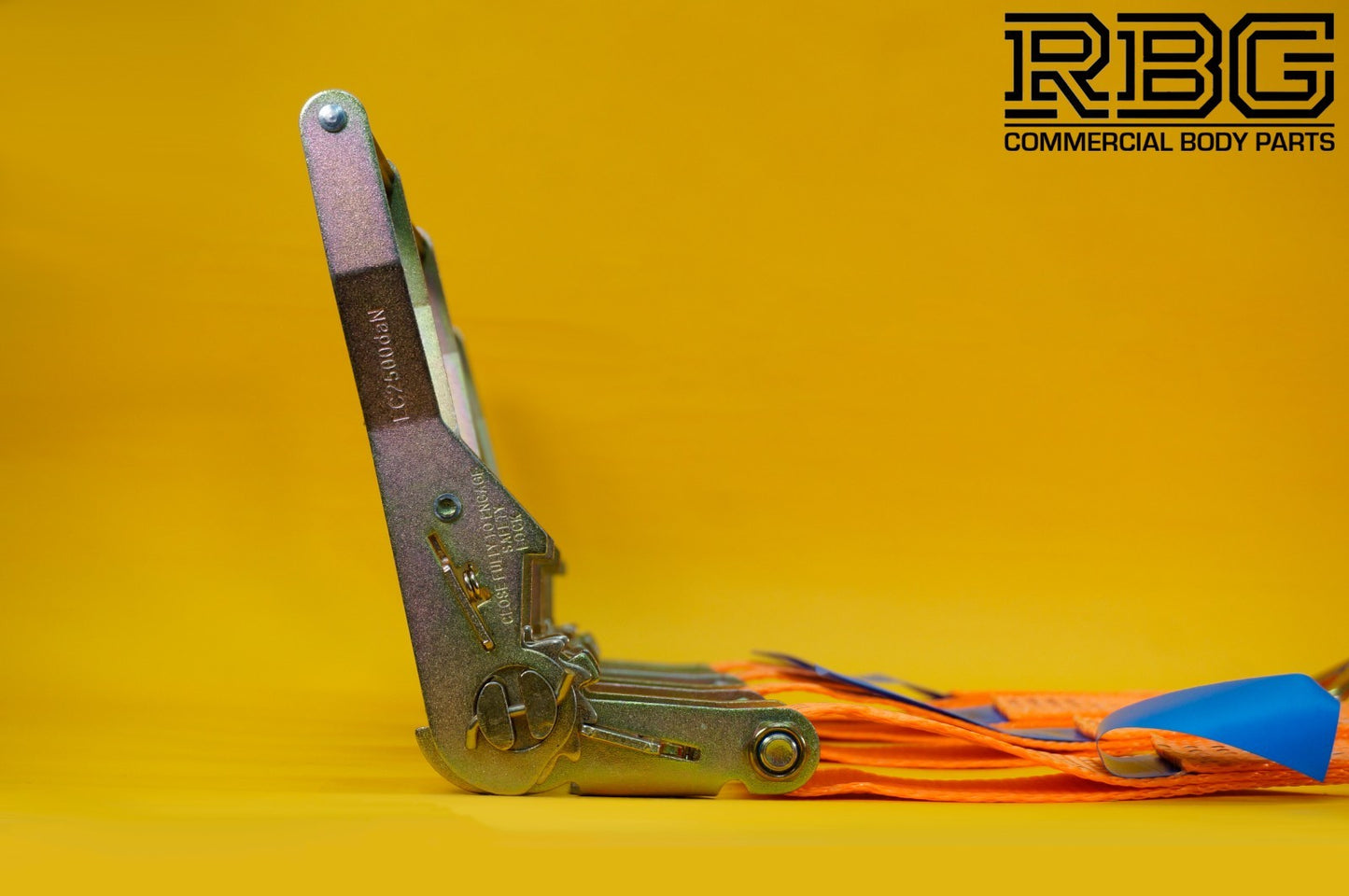 Ratchet Tie Down 50mm Strap 5ton High-Vis Orange 9m Lashing Cargo Recovery
