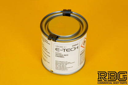Engine Enamel Paint RED Gloss E-TECH 250ml Heat Resistant Car Vehicle Motorbike