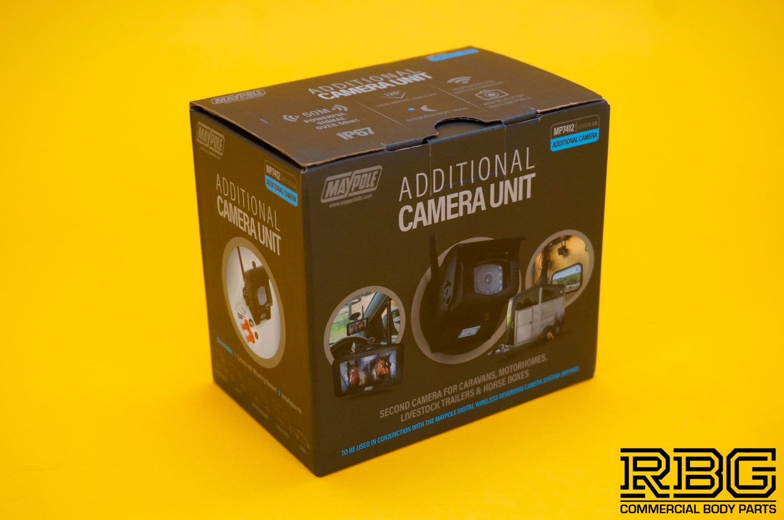 Additional Camera Unit for Digital WIRELESS Reversing Camera System Night Vision
