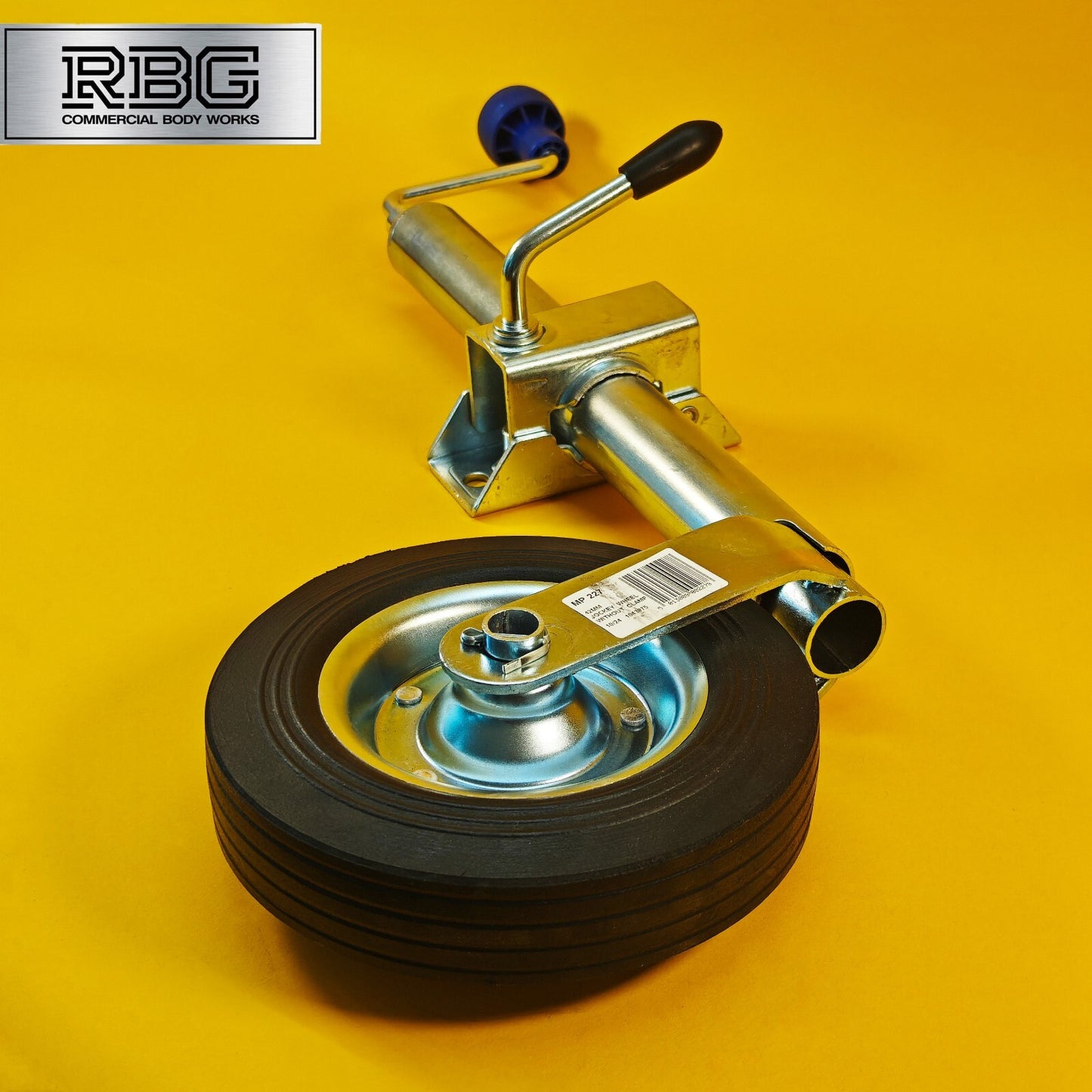 42mm Jockey Wheel + Clamp For Trailer / Caravan 100Kg Standard Duty 480-750mm UK