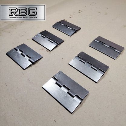 Double Flap Steel Hinges HEAVY DUTY Weld-on 4" 100mm Butt Truck Trailer Cage