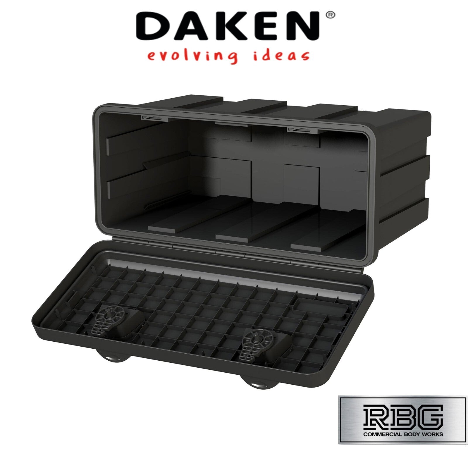 DAKEN Toolbox JUST 900 x 367 x 450 Lorry Side Locker Truck Storage Box Tool Box