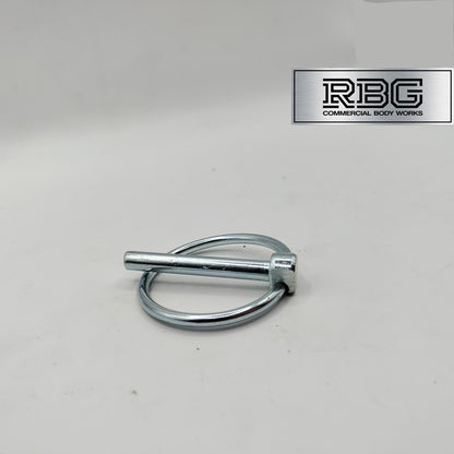 2x Lynch Pins Ø6 x 45mm Zinc Plated Steel Linch Pins Trailer, Tractor, Truck