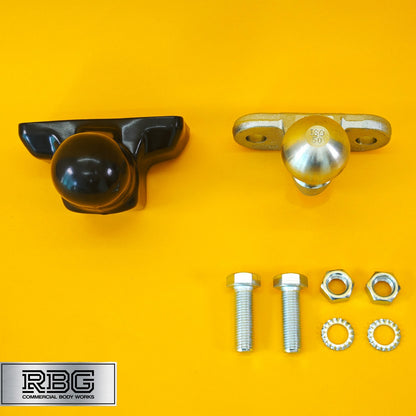 Tow Ball + Cover PVC 50mm Tow Hitch Silver Heavy Duty Standard E Approved UK