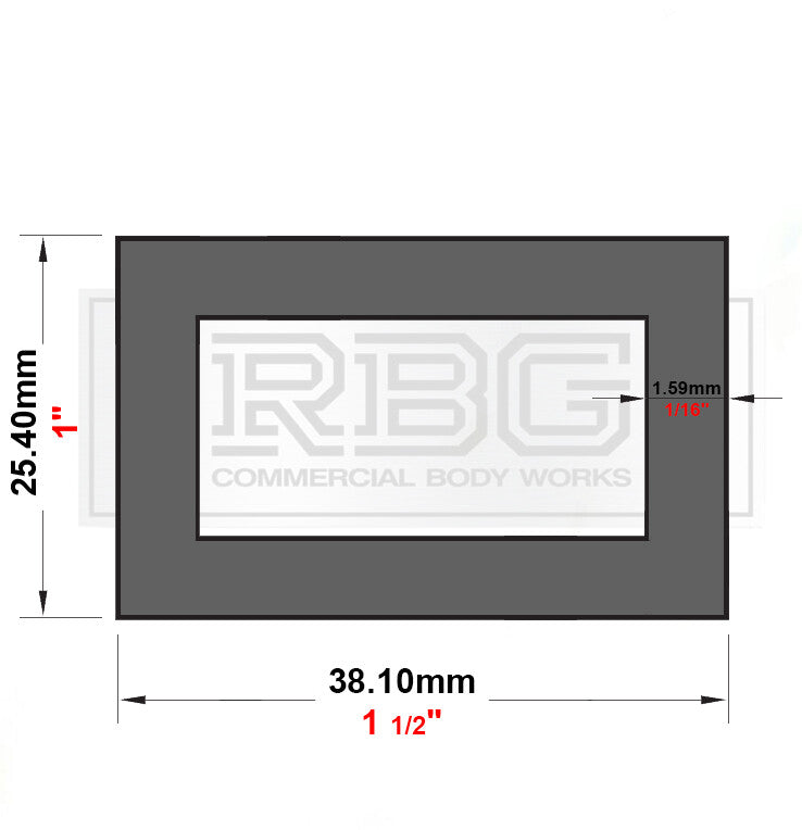 ALUMINIUM RECTANGULAR & SQUARE BOX SECTION VARIOUS SIZES In METRIC & INCH UK