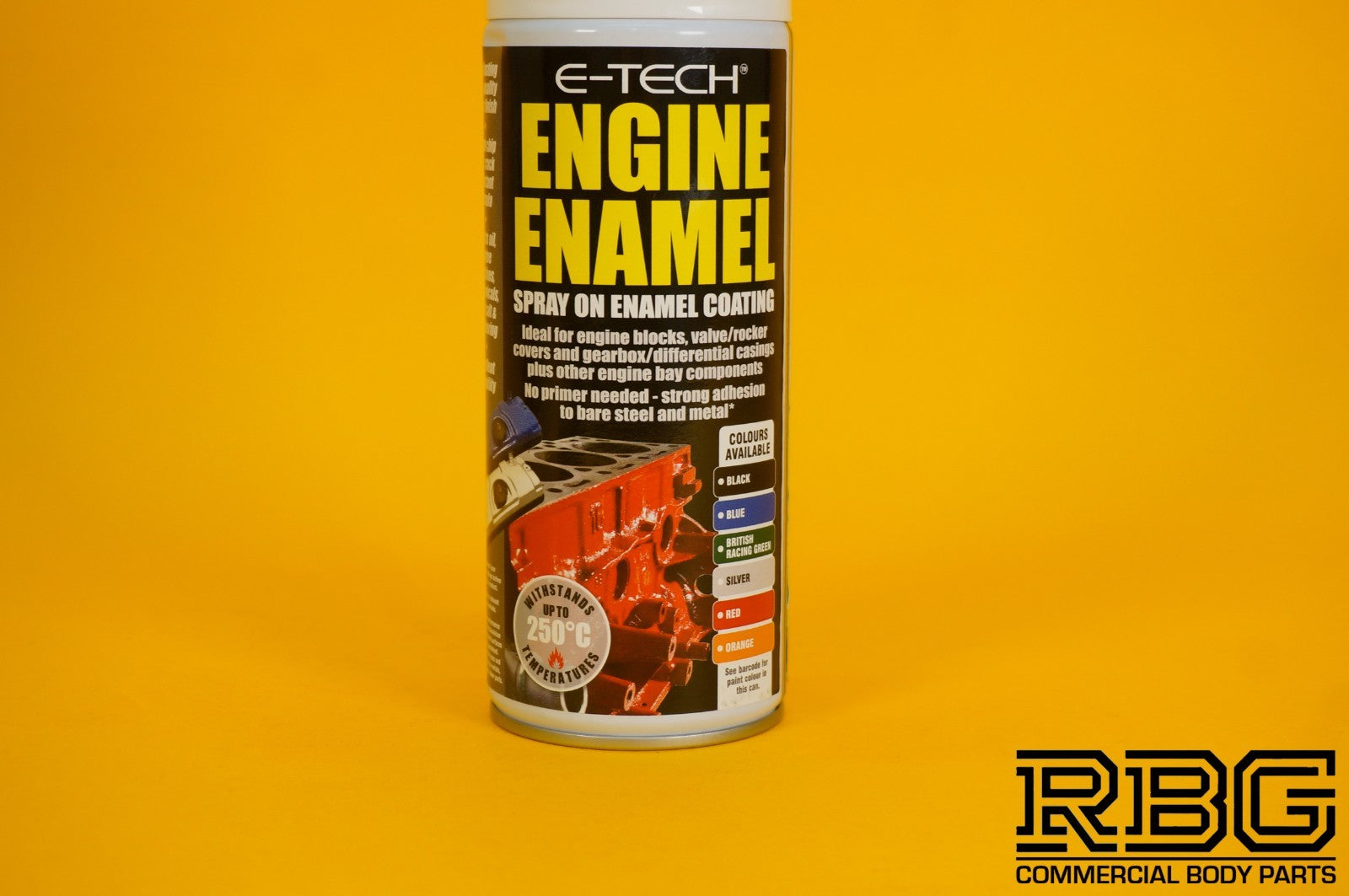 SILVER Engine Enamel Spray Coating 400ml E-TECH Heat Resistant Paint Car Vehicle