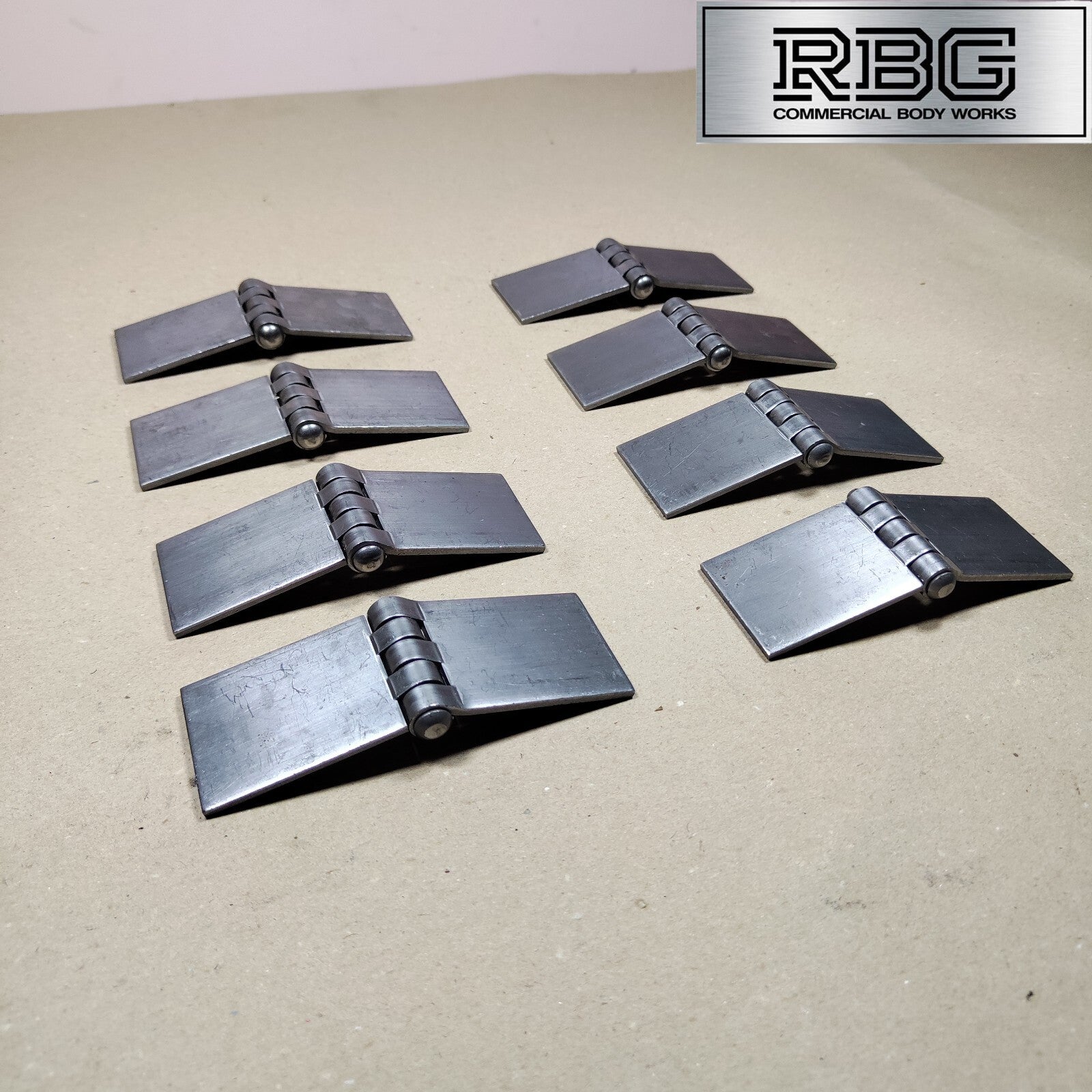 Butt Hinge Weld-on Solid Pressed Drawn Steel Heavy Duty 50x137mm Truck Trailer