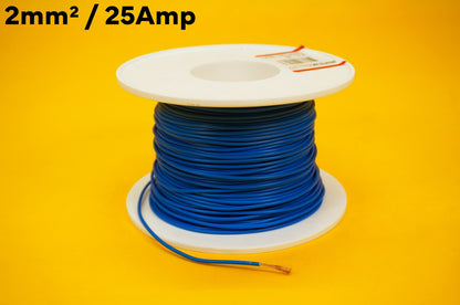 2mm Single Core Cable 25Amp Auto Cable 12v 24v Thin Wall Car Wire 12 COLOUR