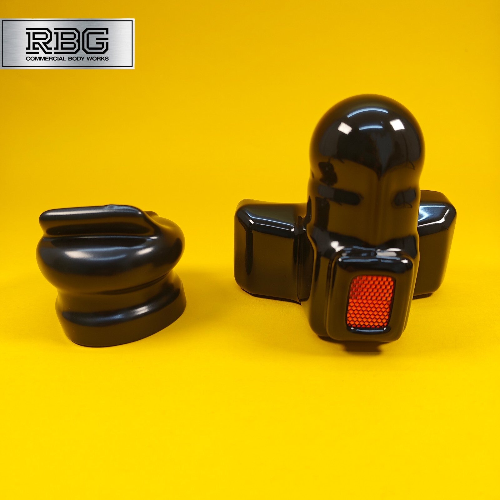 TowBall + Socket Cover Black PVC 50mm Towballs & 7 or 13 Pin Sockets Reflector