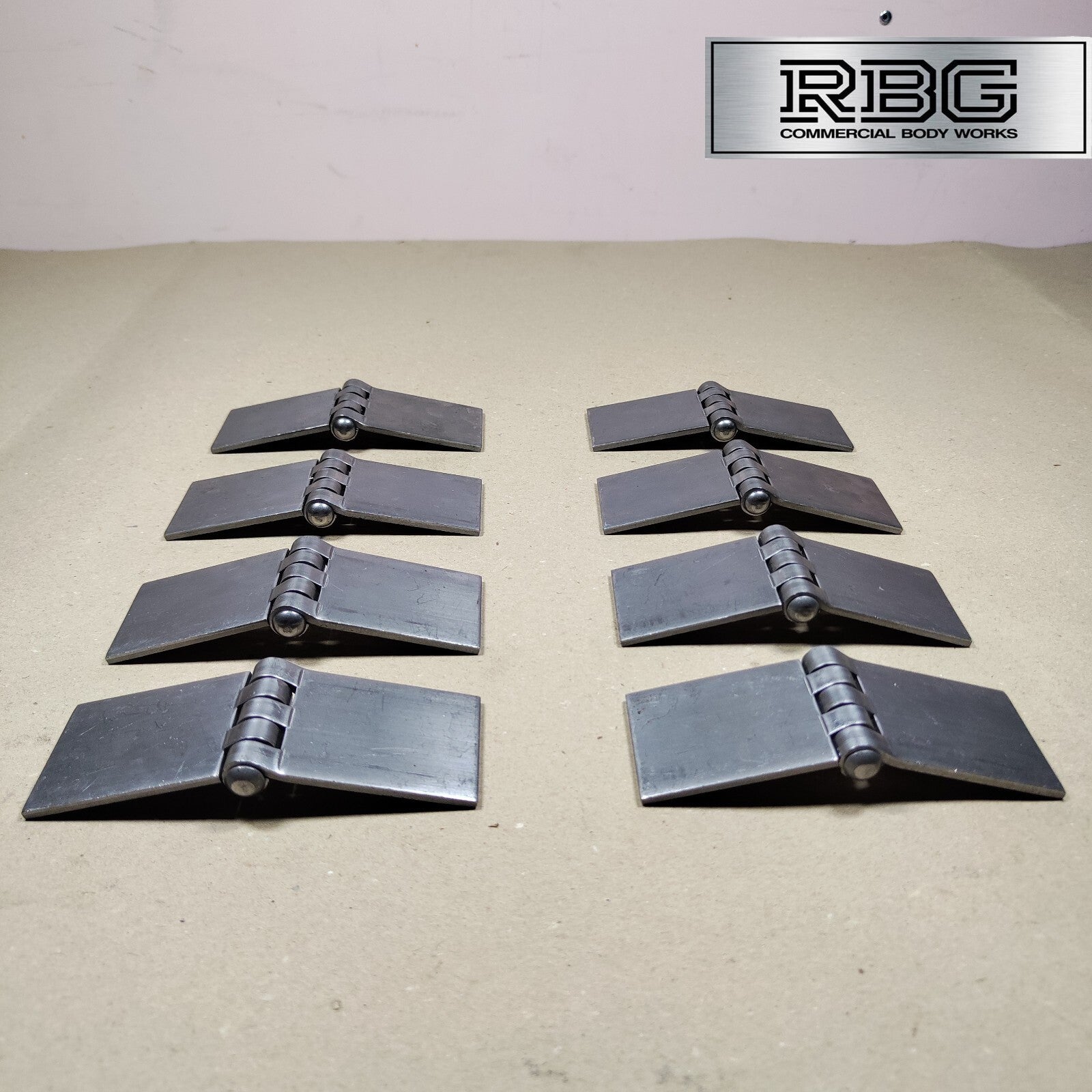 Butt Hinge Weld-on Solid Pressed Drawn Steel Heavy Duty 50x137mm Truck Trailer