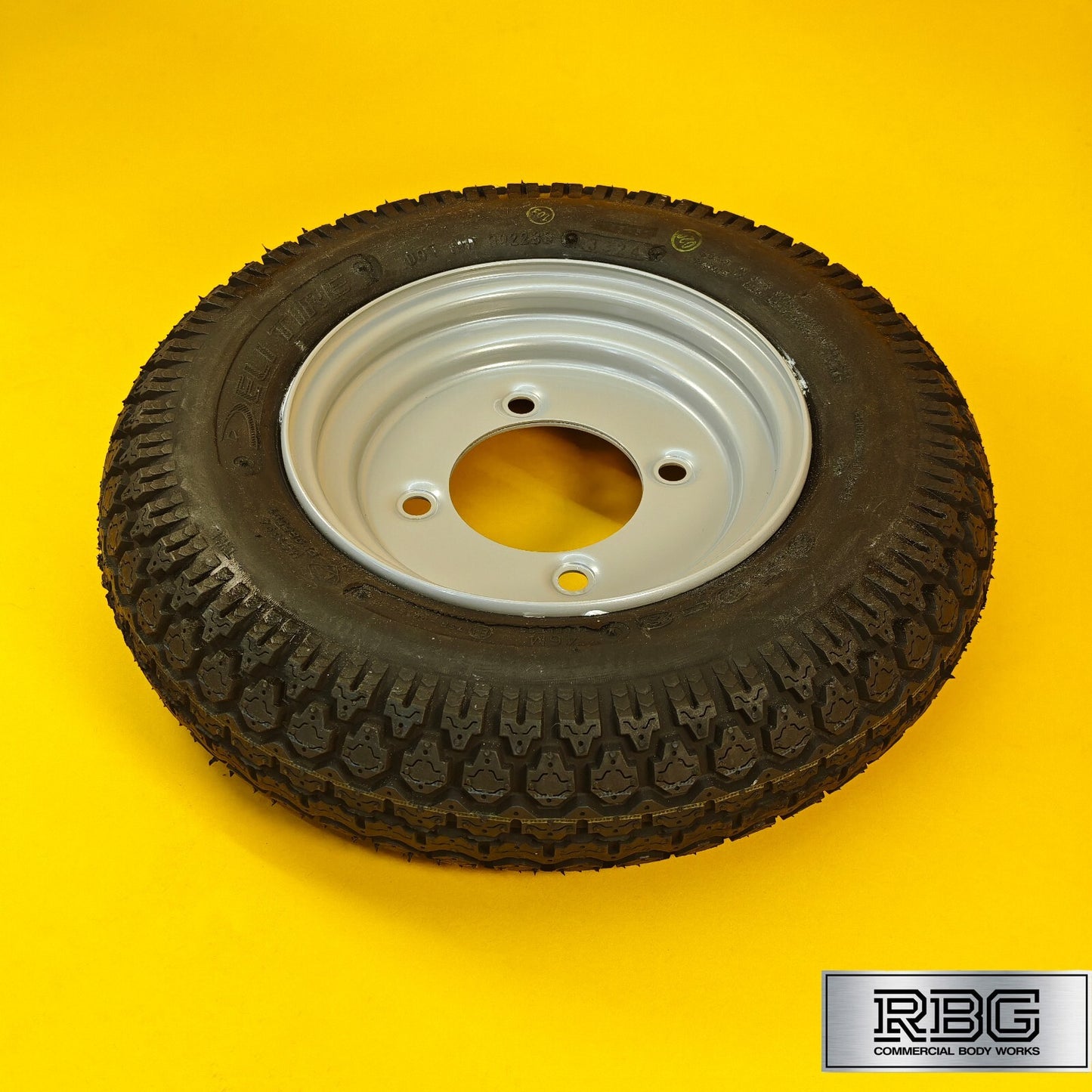 Spare Wheel & Tyre 3.50x8, 350x8 for Erde 102 Maypole 6810 115mm PCD Trailer UK