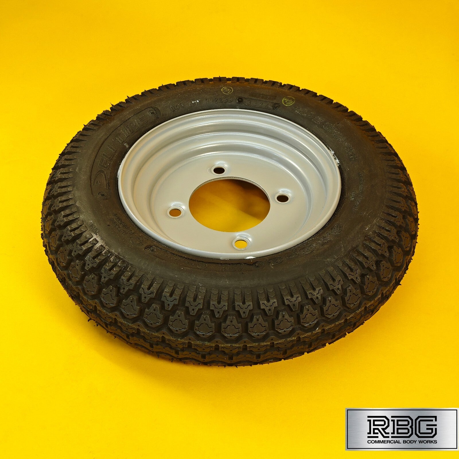 Spare Wheel & Tyre 3.50x8, 350x8 for Erde 102 Maypole 6810 115mm PCD Trailer UK