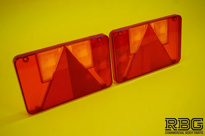 Replacement Lens Light PAIR LEFT & RIGHT for Radex 5800 Rear Combination Lamp