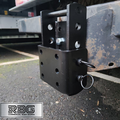 Towbar Slider Drop Plate Height Adjustable Coupling for Flange 3500kg by Maypole