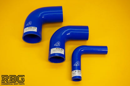 Silicone Hose 90 Degree Elbow Bend Turbo Water Boost Intercooler Pipes - 3 SIZES