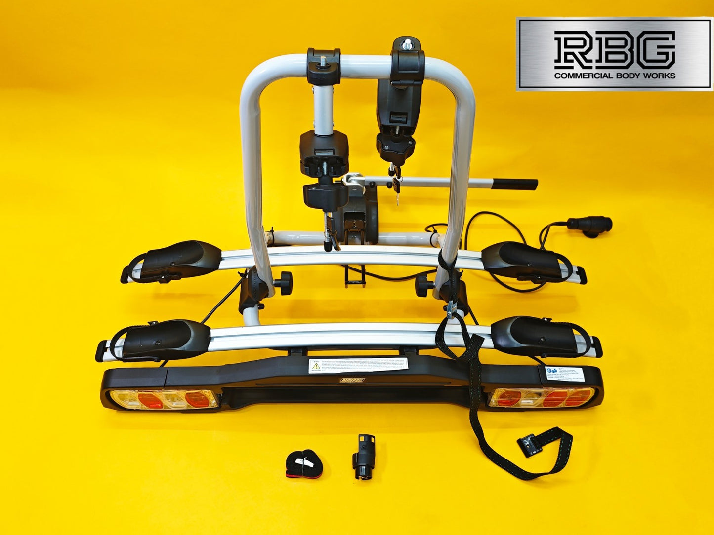 Cycle Carrier 2 Bike Towball Mounted 30kg Car Rear Tow Bar Ball Tilting Rack UK