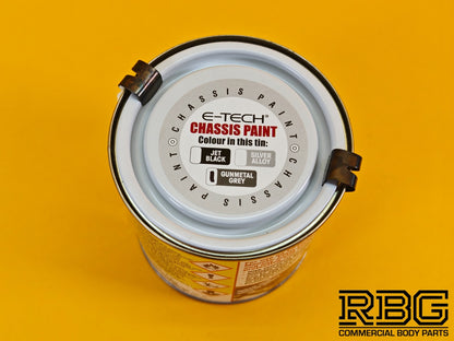 Chassis Paint GUNMETAL GRAY Brush On Chip Resistant Car Van Trailer 500ML E-TECH