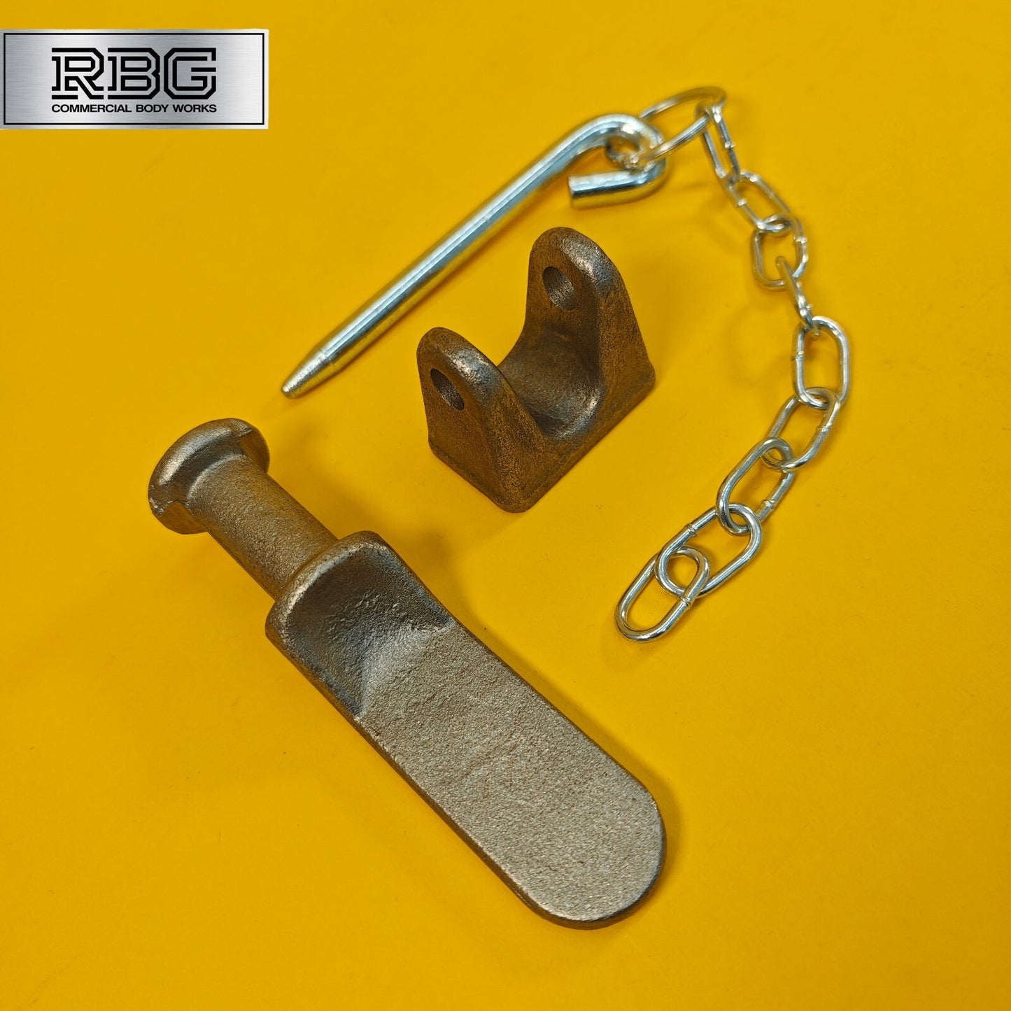 Tailboard Forket Lug 137mm Pin & Chain for Truck Dropside Tipper Trailer 1Pc SET