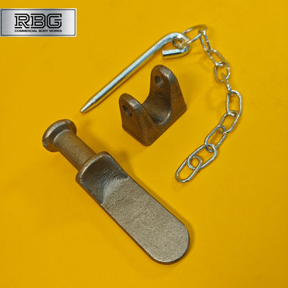 Tailboard Forket Lug 137mm Pin & Chain for Truck Dropside Tipper Trailer 1Pc SET