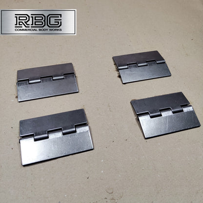 Double Flap Steel Hinges HEAVY DUTY Weld-on 4" 100mm Butt Truck Trailer Cage