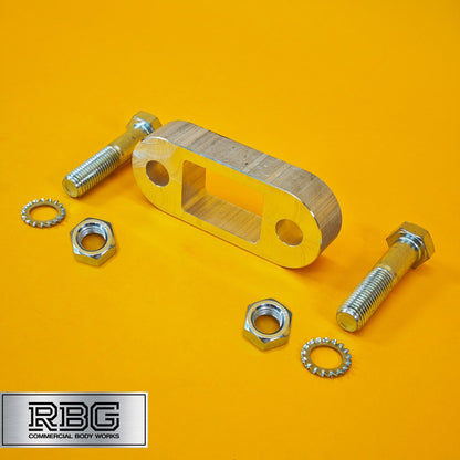 Tow Bar Ball Spacer Extension + 70mm Bolts & Nuts 25mm Block Trailer Caravan UK